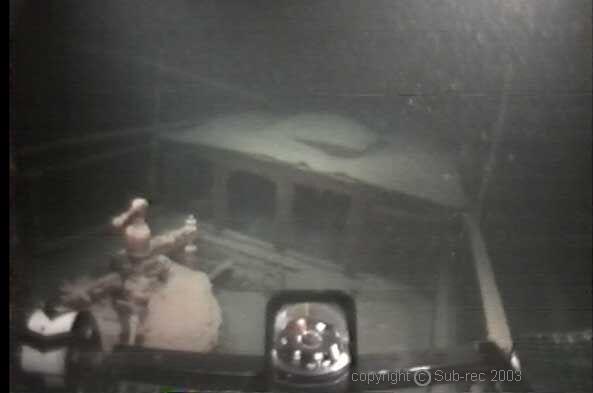 die Kaj�te von Hinten, Wrack Dampfyacht Nemo